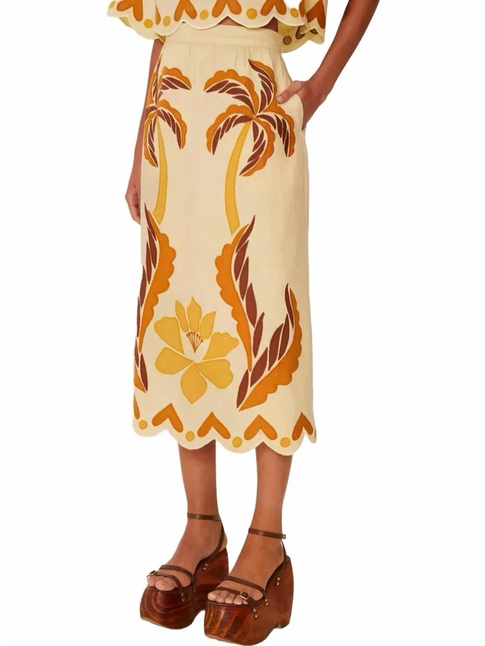 Farm Rio: SUMMER CUTWORK
SAND SKIRT - Picture 5 of 15